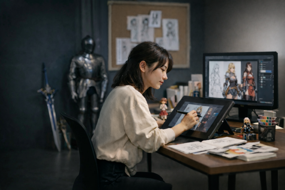 キャラクターデザイナーになるには？仕事内容や必要なスキルを紹介